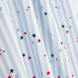 Popeline Algodão Orgânico Infantil Vichy Estrelas - Ribes y Casals