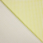 Popeline Algodão Orgânico Infantil Mini Quadrado Lima - Ribes y Casals