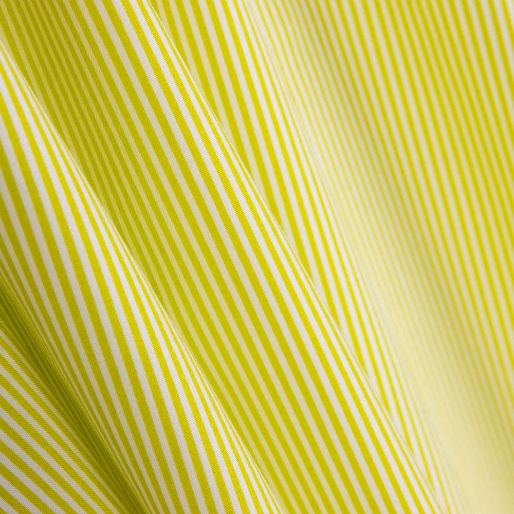 Popeline Algodão Orgânico Infantil Mini Riscas Lima - Ribes y Casals