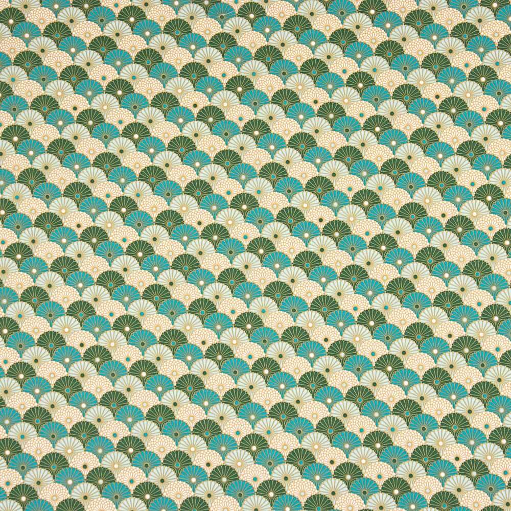 Popeline Algodão Verde Pai Pai Oeko-Tex® - Ribes y Casals