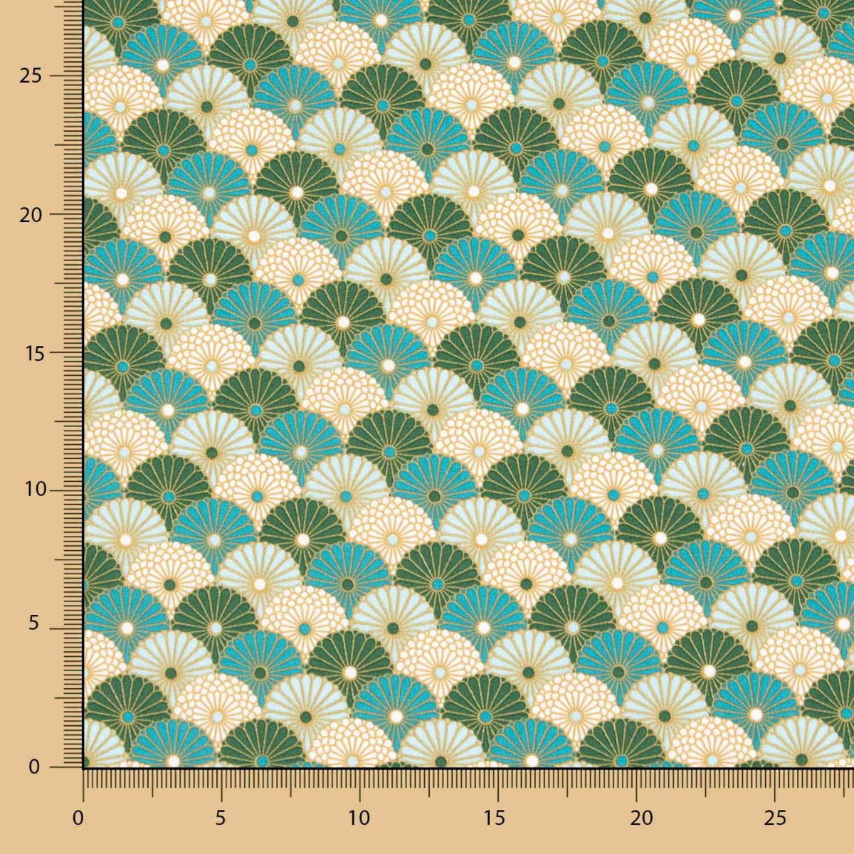 Popeline Algodão Verde Pai Pai Oeko-Tex® - Ribes y Casals