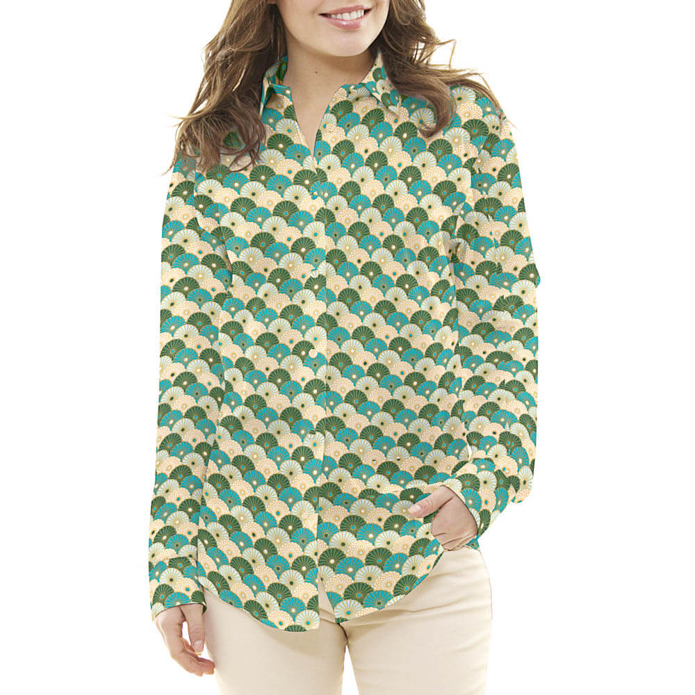 Popeline Algodão Verde Pai Pai Oeko-Tex® - Ribes y Casals