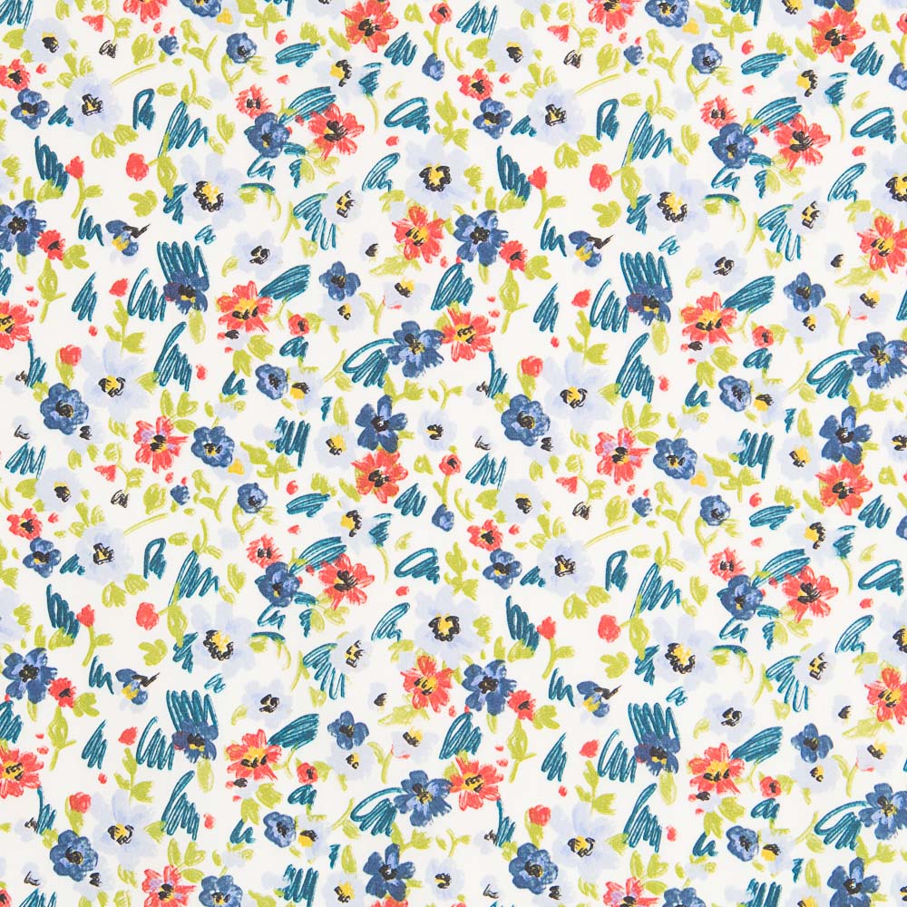 Popelina Algodão Prado Verdes - Ribes y Casals