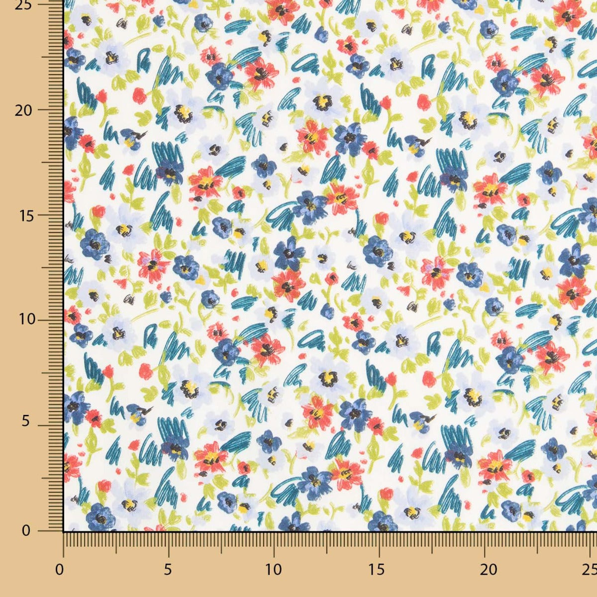Popelina Algodão Prado Verdes - Ribes y Casals
