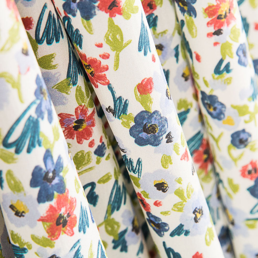 Popelina Algodão Prado Verdes - Ribes y Casals