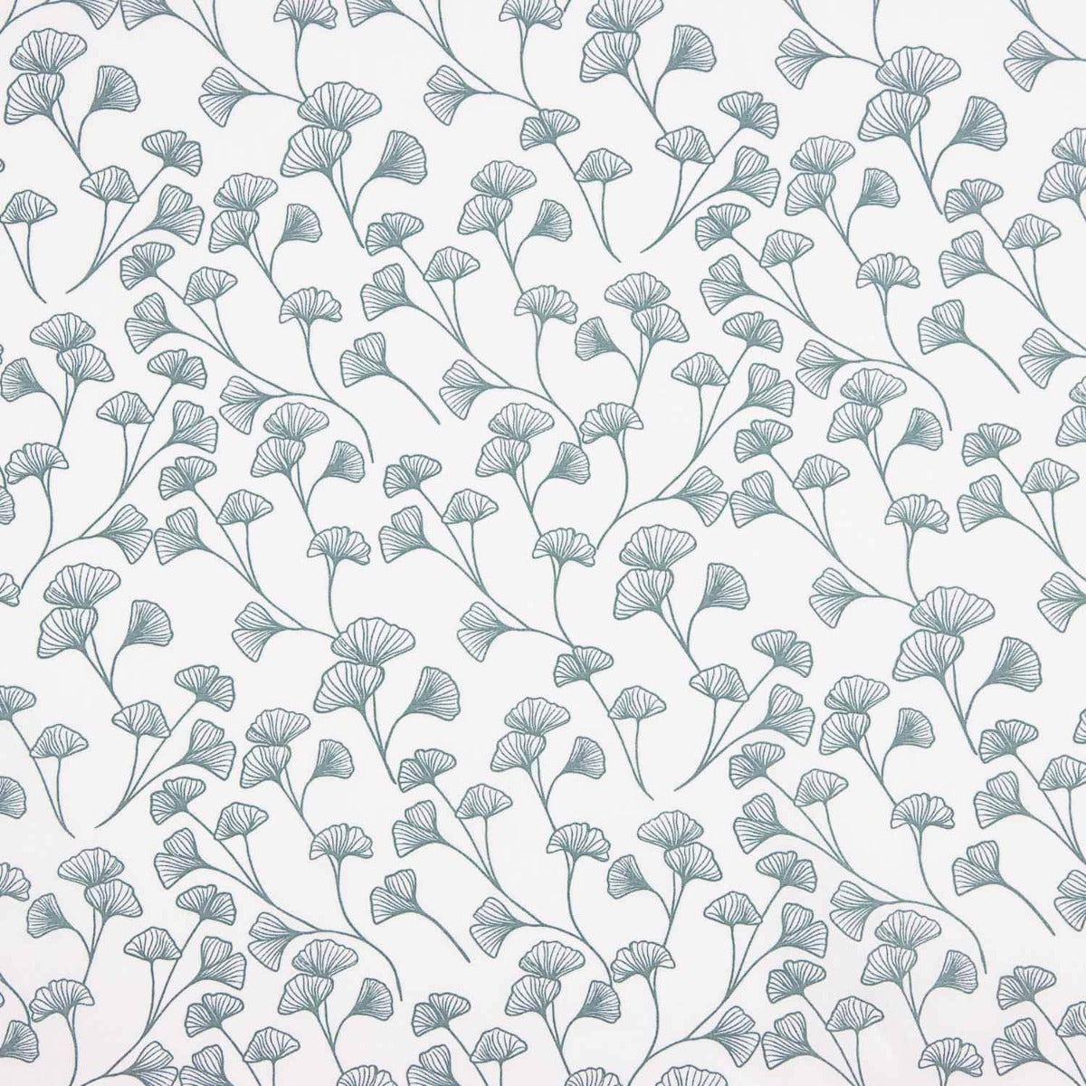 Popeline de Algodão com Ramos Brancos - Ribes y Casals