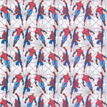 Popelina Algodão Spiderman Branco - Ribes y Casals