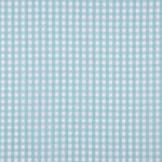 Popeline Algodão Orgânico Vichy Azul Água - Ribes y Casals