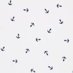 Popeline Âncoras Branco - Ribes y Casals