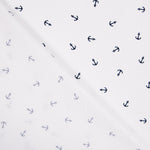 Popeline Âncoras Branco - Ribes y Casals