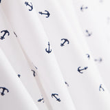 Popeline Âncoras Branco - Ribes y Casals