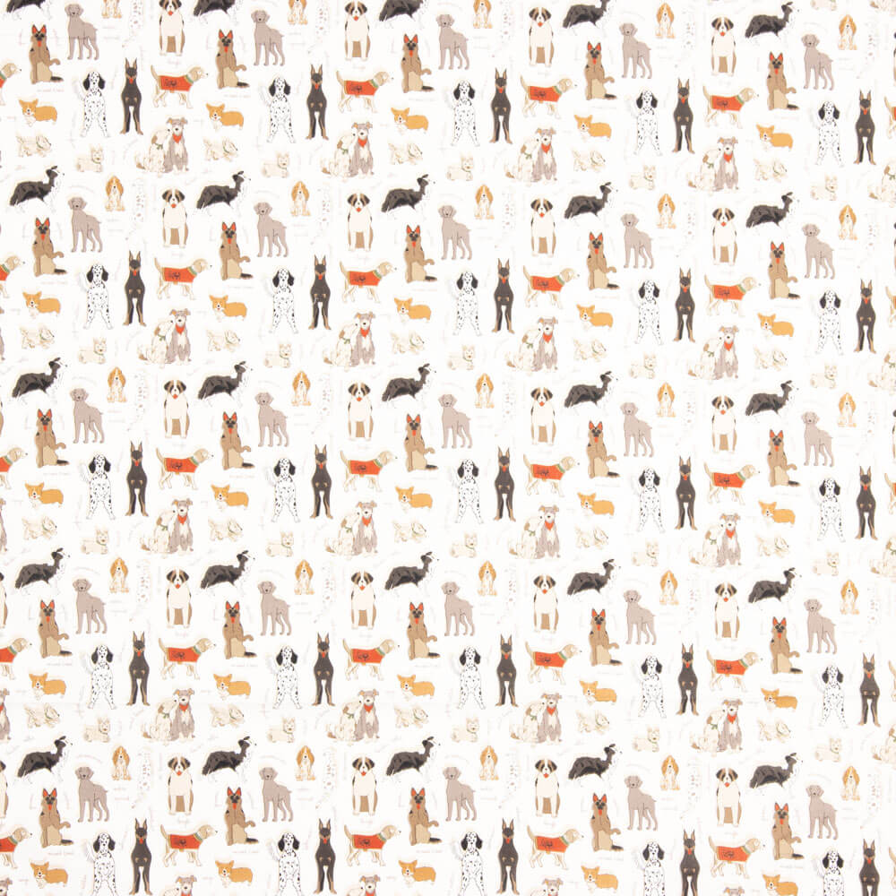 Popeline Algodão Cães - Ribes y Casals