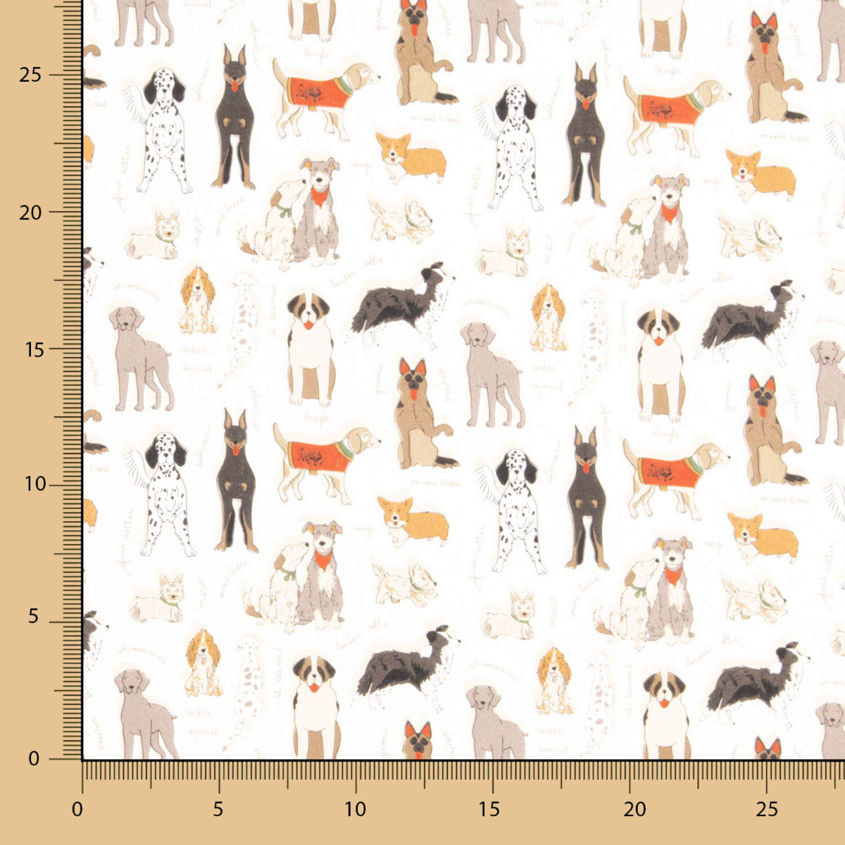 Popeline Algodão Cães - Ribes y Casals