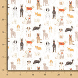 Popeline Algodão Cães - Ribes y Casals