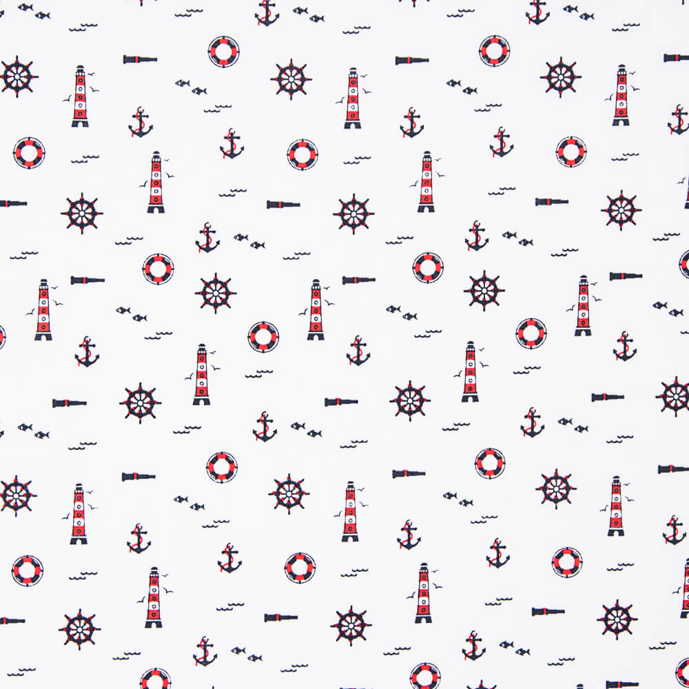 Popeline Algodão Branco Farol - Ribes y Casals