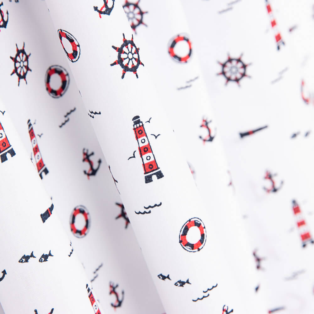 Popeline Algodão Branco Farol - Ribes y Casals