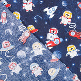 Popeline Coruja Astronauta Oeko-Tex® - Ribes y Casals