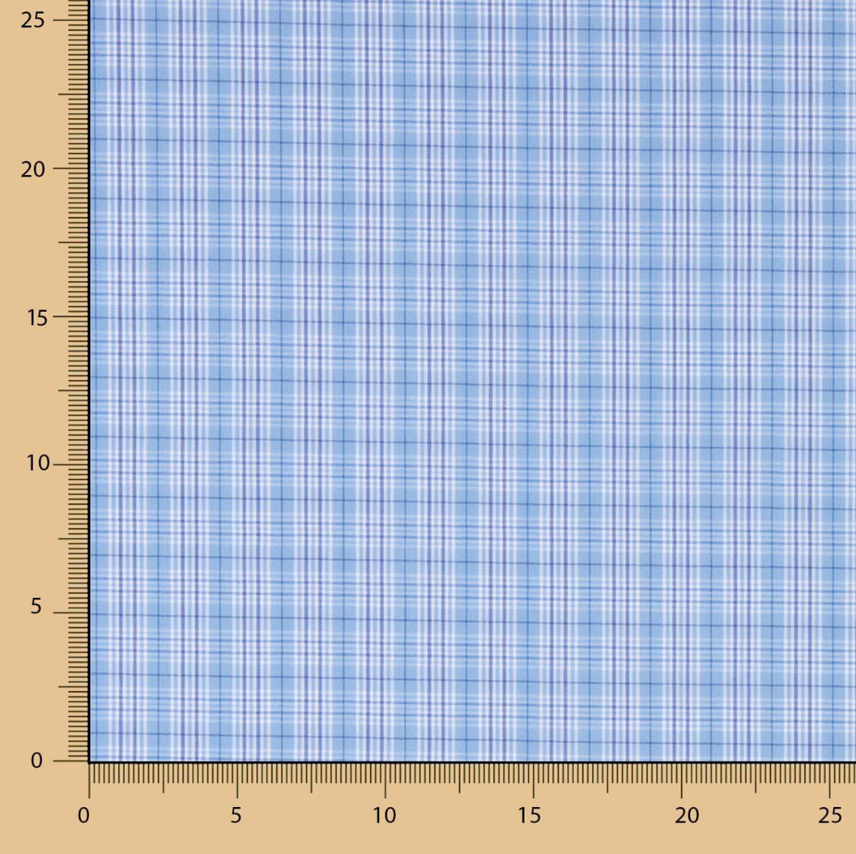 Popeline Xadrez Azul - Ribes y Casals