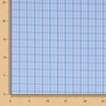 Retal Popelín Camisería Cuadros Azul 140x150 cm - Ribes y Casals