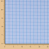 Retal Popelín Camisería Cuadros Azul 140x150 cm - Ribes y Casals