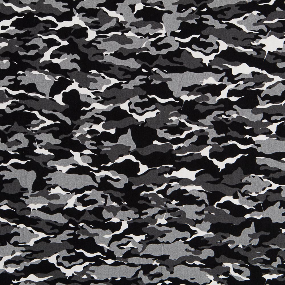 Popeline Camuflagem Cinza - Ribes y Casals