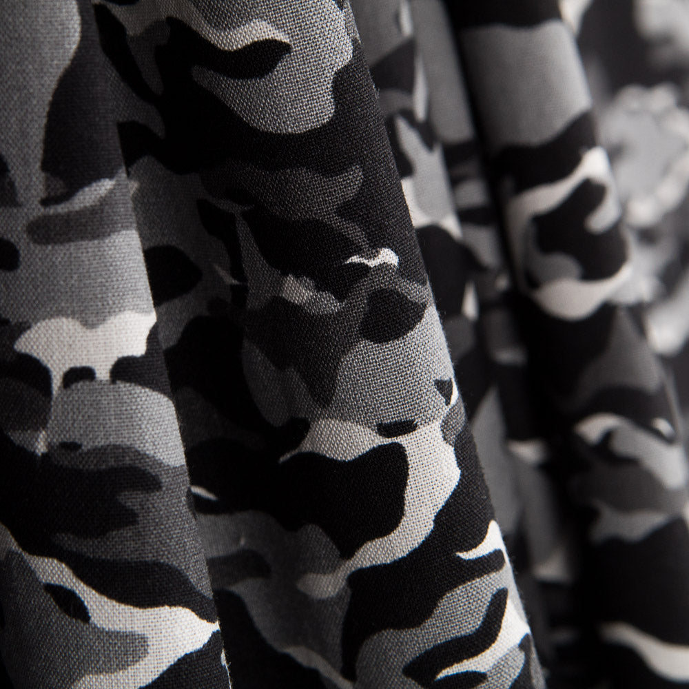 Popeline Camuflagem Cinza - Ribes y Casals