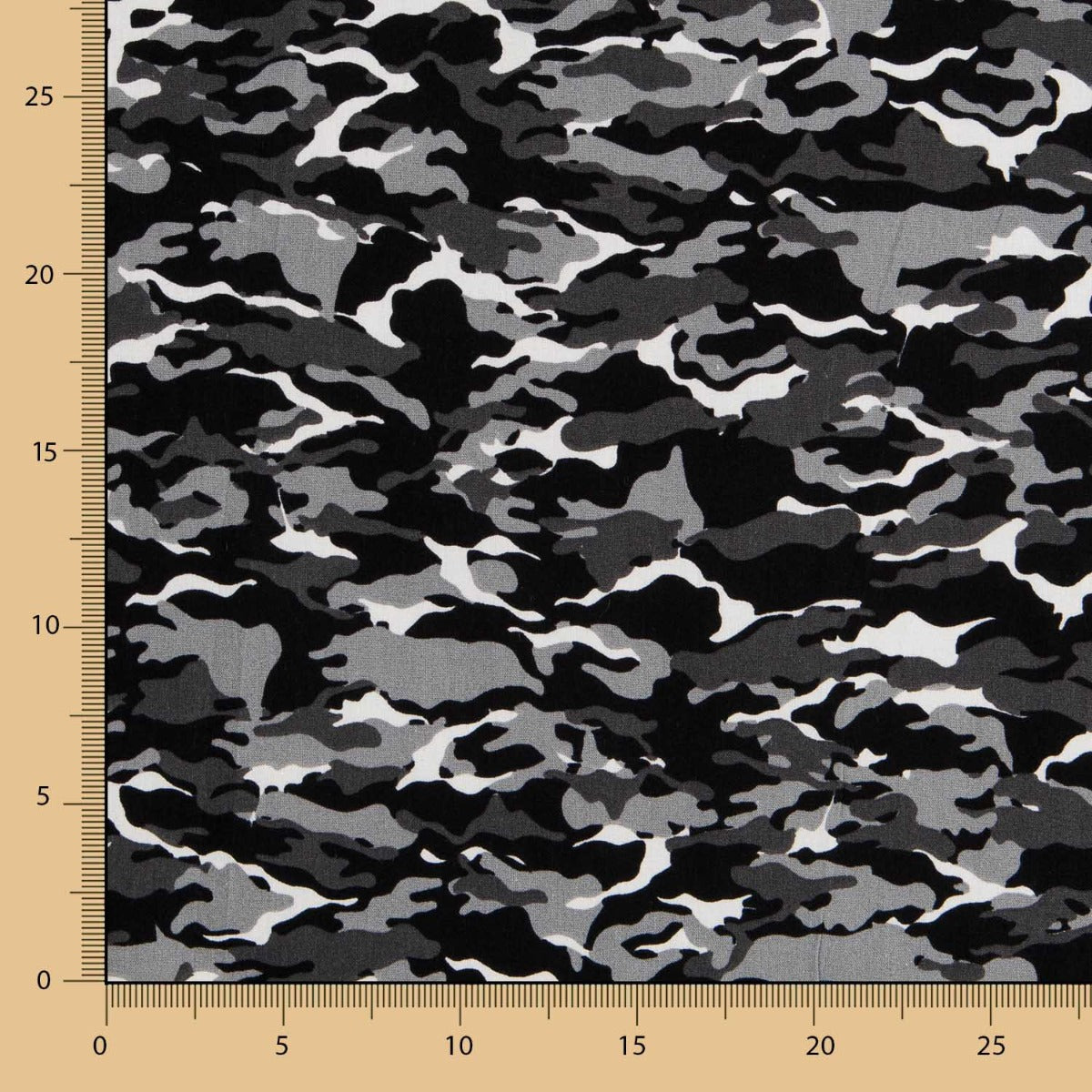 Popeline Camuflagem Cinza - Ribes y Casals