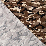 Popeline Camuflagem Castanho - Ribes y Casals