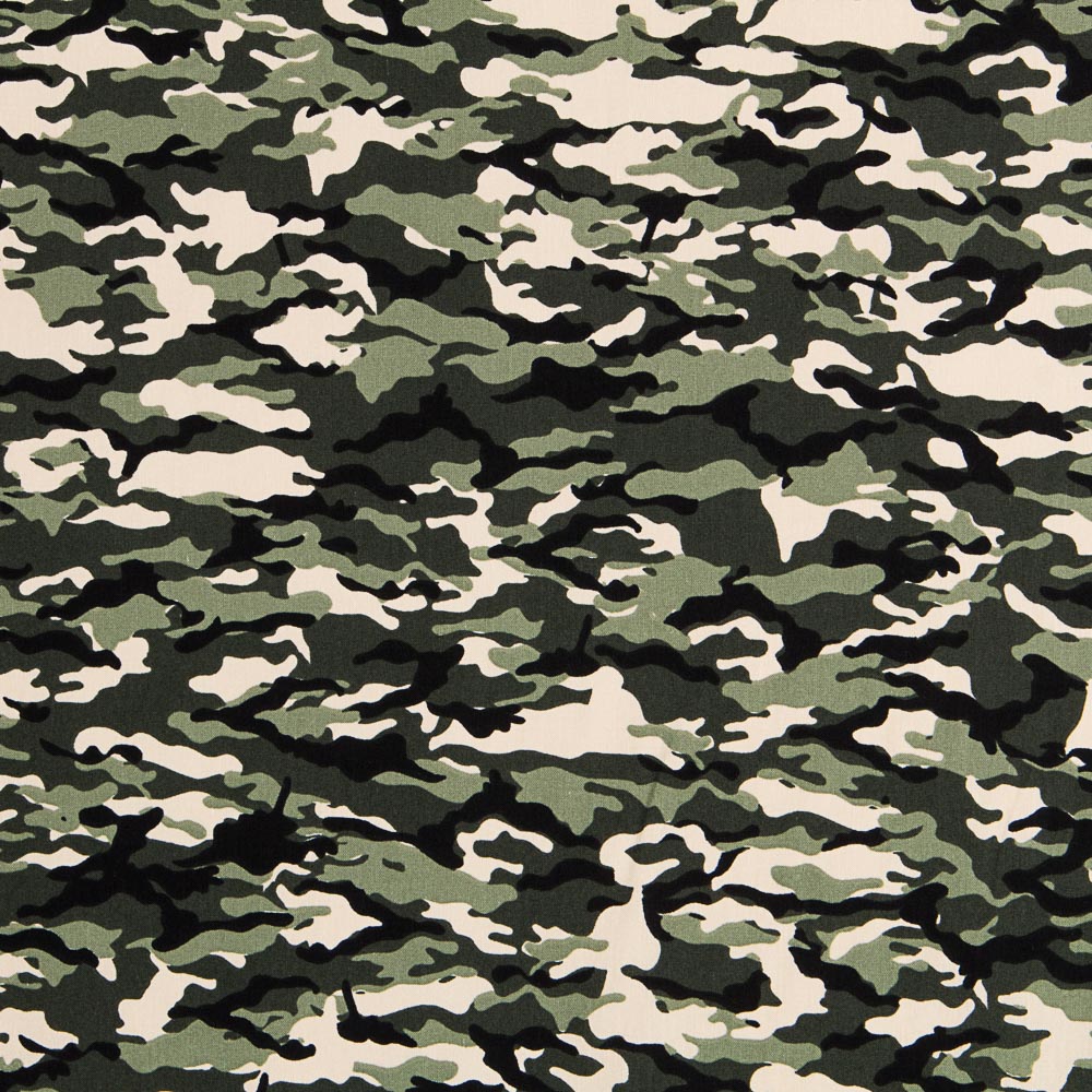 Popeline Camuflagem Verde - Ribes y Casals