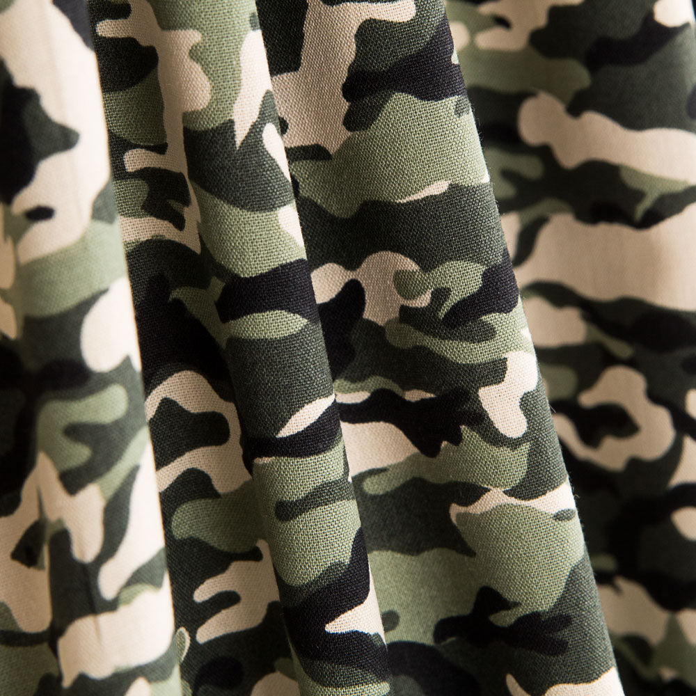 Popeline Camuflagem Verde - Ribes y Casals