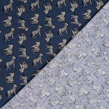 Popelín Cebras Azul - Ribes y Casals