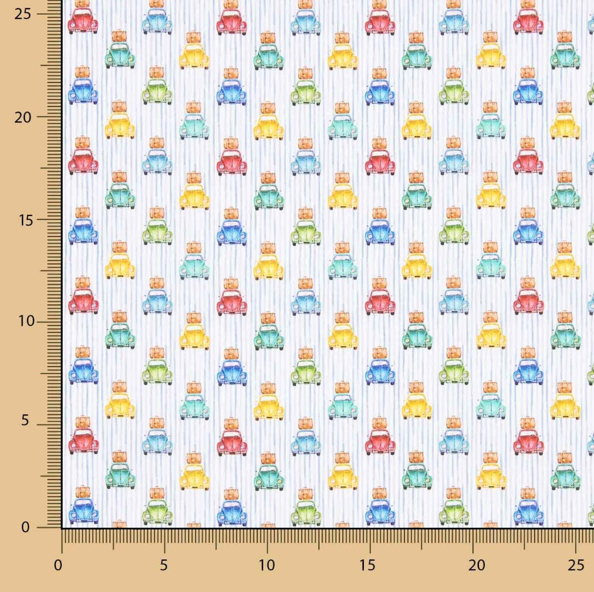 Popeline Camisa Carros Listrados - Ribes y Casals