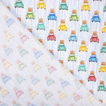 Popeline Camisa Carros Listrados - Ribes y Casals