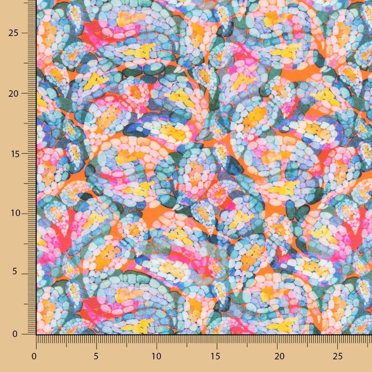 Popeline Estampada Cores Artísticas - Ribes y Casals