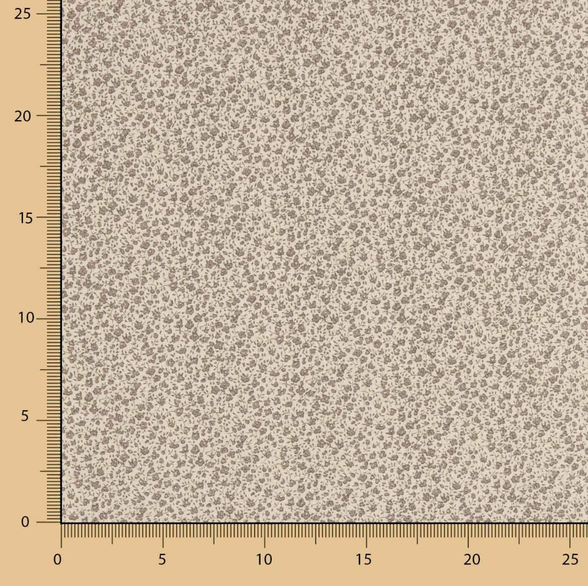 Popeline Estampado Azahar Cru - Ribes y Casals