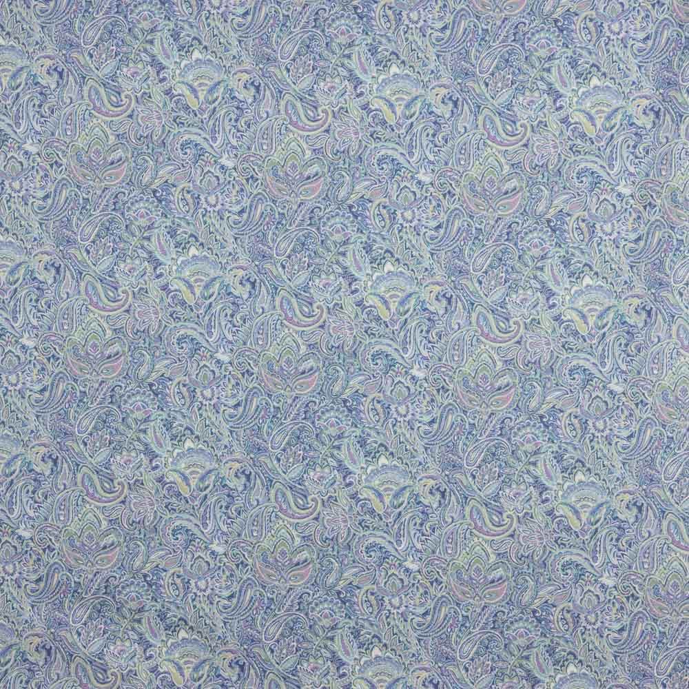 Popeline Estampado Caxemira Azul - Ribes y Casals