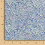 Popeline Estampado Caxemira Azul - Ribes y Casals