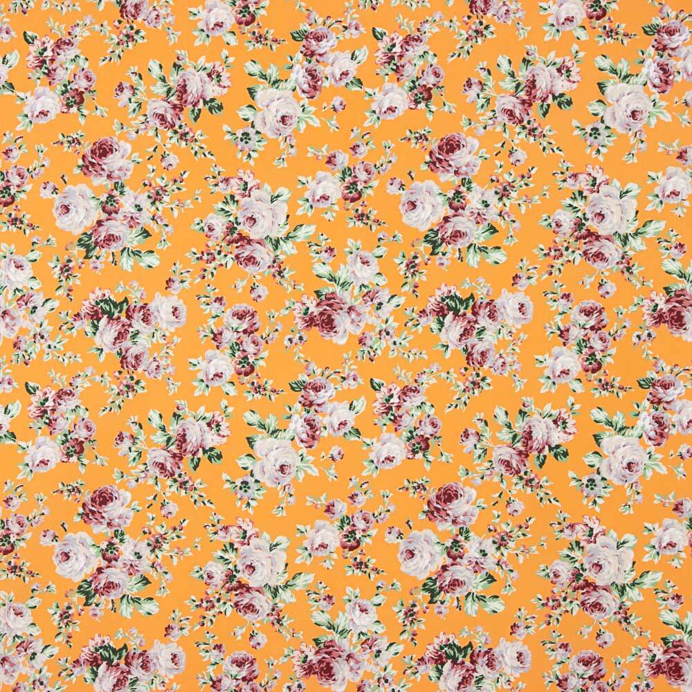 Popeline Estampado Flamenco Cretone Amarelo Ovo - Ribes y Casals