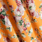 Popeline Estampado Flamenco Cretone Amarelo Ovo - Ribes y Casals