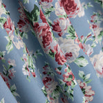 Popeline Estampado Flamenco Cretone Azul Claro - Ribes y Casals