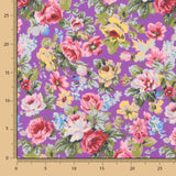 Popelíne Estampado Flamenca Cretona Roxo - Ribes y Casals