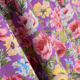 Popelíne Estampado Flamenca Cretona Roxo - Ribes y Casals