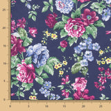 Popeline Estampado Flamenco Cretone Azul Marinho - Ribes y Casals