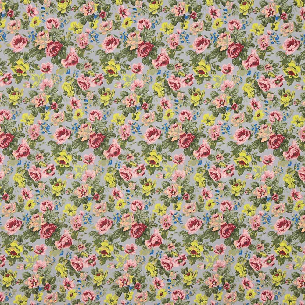 Popelíne Estampado Flamenca Cretona Verde Salvia - Ribes y Casals