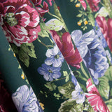 Popeline Estampado Flamenco Cretone Verde Escuro - Ribes y Casals