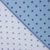 Popeline Estampado Flamenco Bolinhas 10mm  Azul Báltico - Ribes y Casals