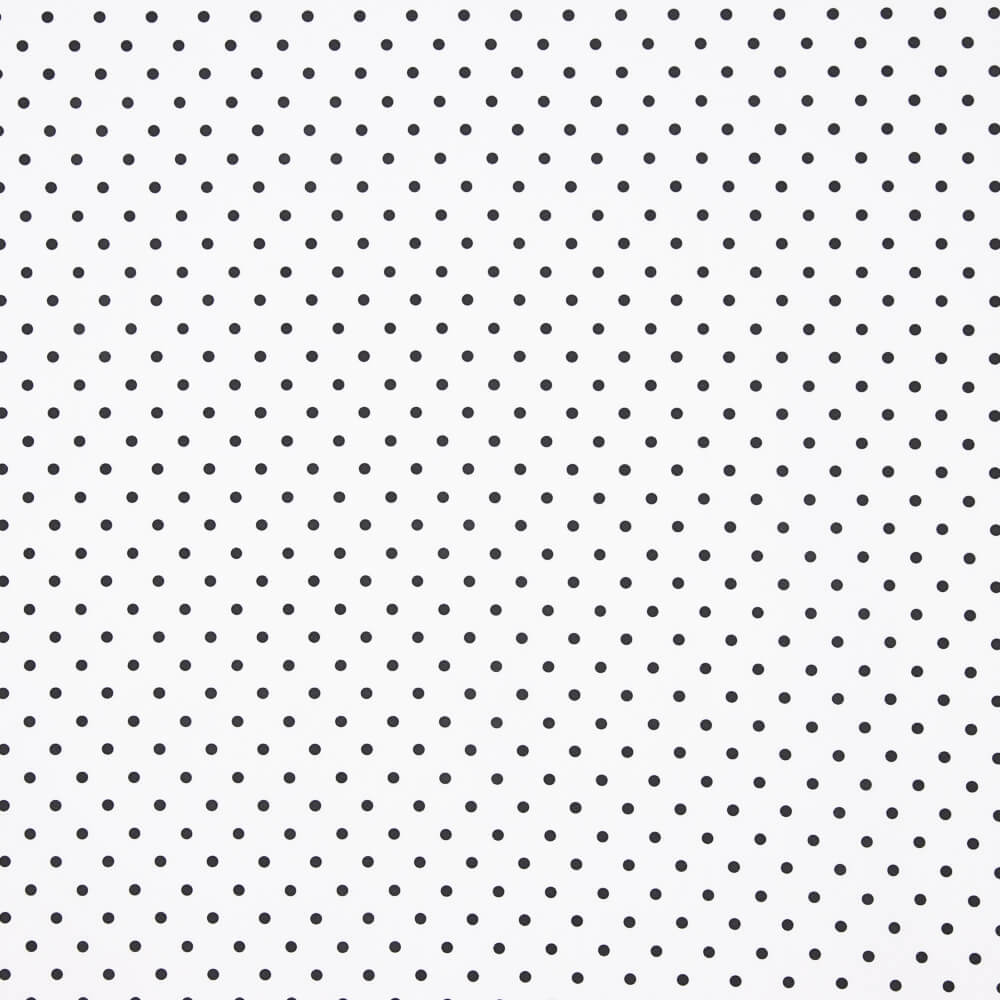 Popeline Estampado Flamenco Bolinhas 10mm Branco - Ribes y Casals