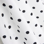 Popeline Estampado Flamenco Bolinhas 10mm Branco - Ribes y Casals