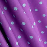 Popeline Estampado Flamenco Bolinhas 10mm Roxo - Ribes y Casals