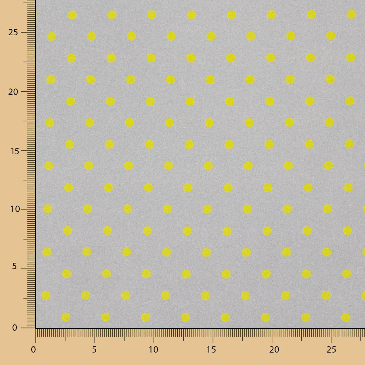 Popeline Estampado Flamenco Bolinhas 10mm Taupe - Ribes y Casals